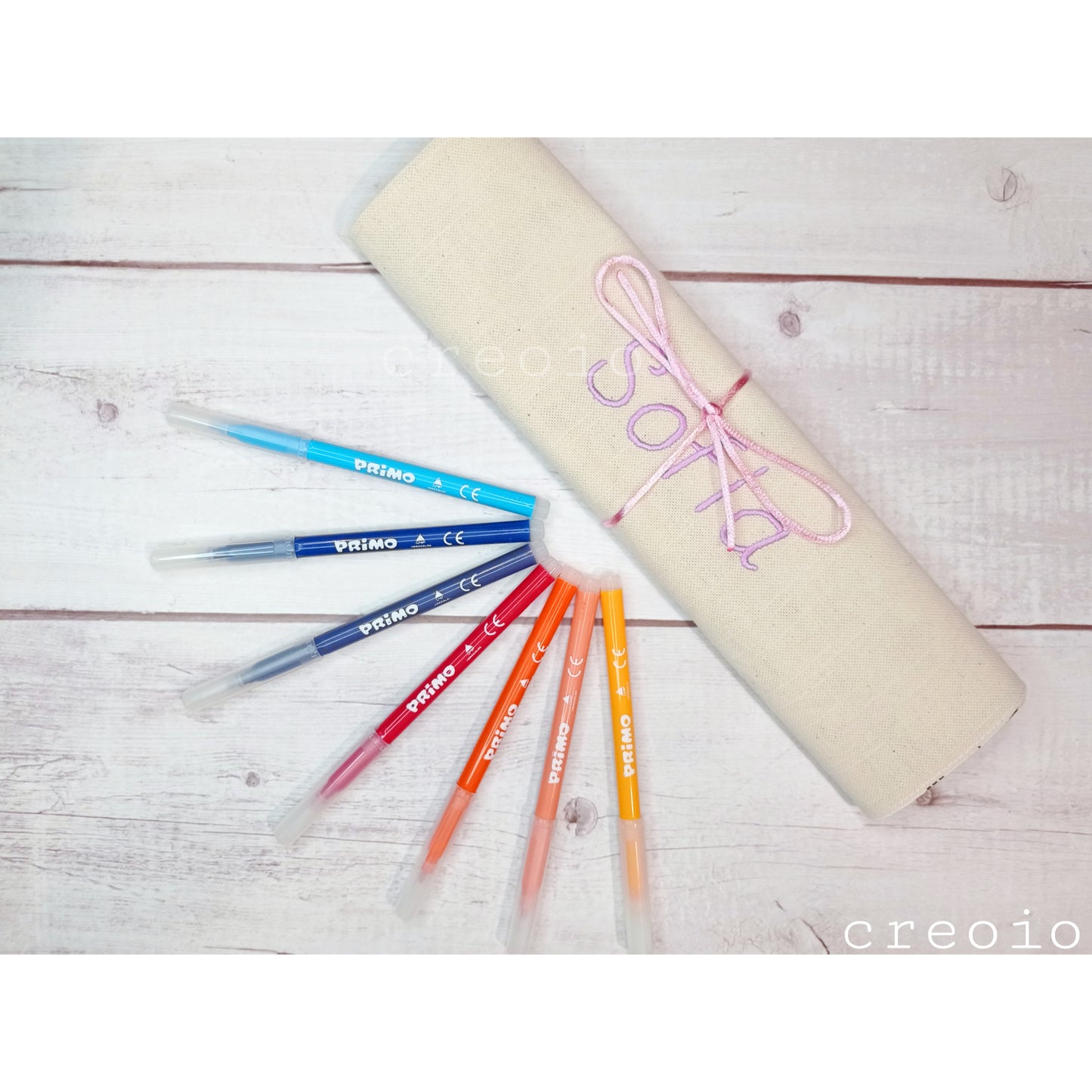 Tovaglietta da colorare / retro cotone grezzo PERSONALIZZABILE